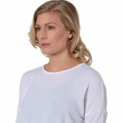 Glamour 3/4 Top Jrs White