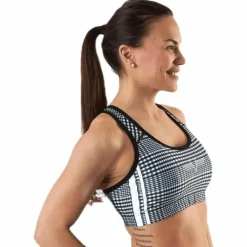 GLNCHCK 1 Sports Bra White/Black