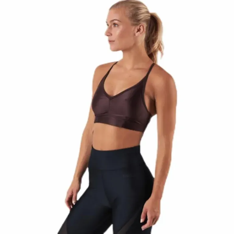 Gloss Bra Top Brown