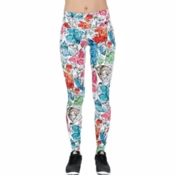 Gym Pro Power Tight Patterned/White