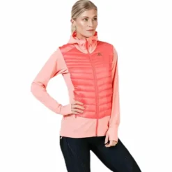 Haloes Down Hybrid Hoodie Pink