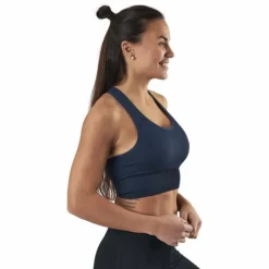 Hatha Seamless Crop Top Blue