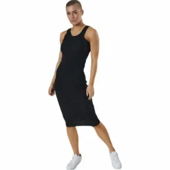 Hazel Rib Tank Dress Black