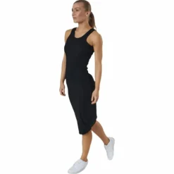 Hazel Rib Tank Dress Black