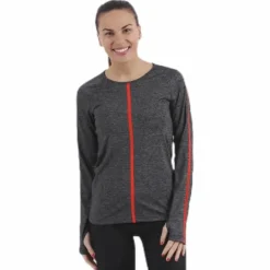 Heather Hypercool Top LS Black