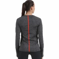 Heather Hypercool Top LS Black