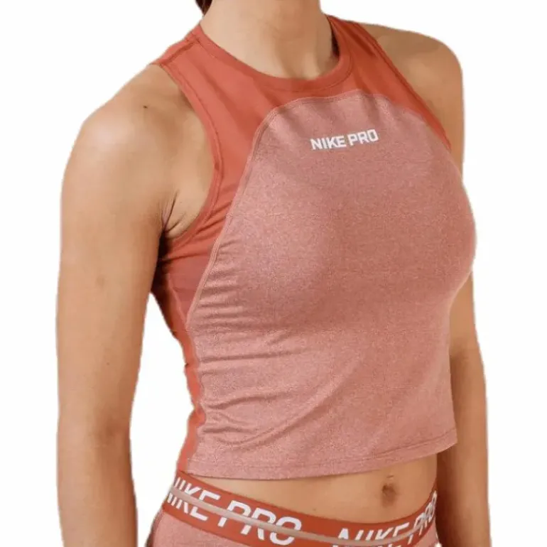 Heather Tank Pink/White