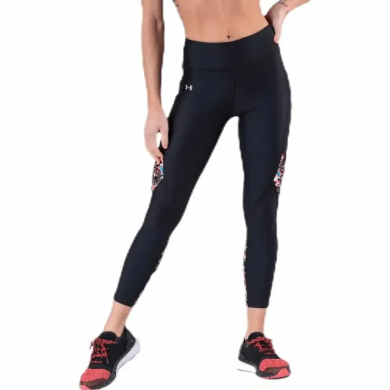 HG Armour Printed Panel Ankle Crop Black