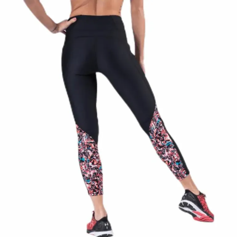 HG Armour Printed Panel Ankle Crop Black
