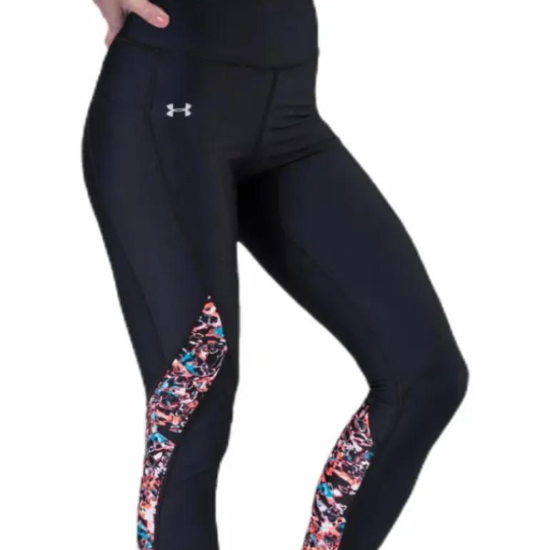 HG Armour Printed Panel Ankle Crop Black