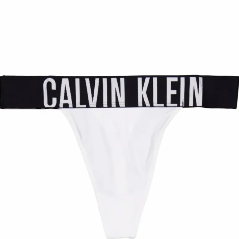 High Leg Thong White