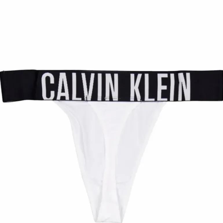 High Leg Thong White