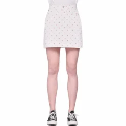 High Rise Mini Skirt White