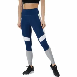 High Waist Block Tight Blue