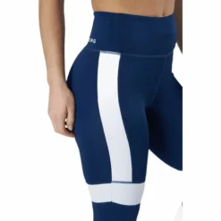 High Waist Block Tight Blue
