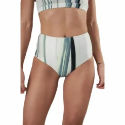 High Waist Brief White/Green