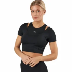 HIIT AEROREADY Crop Training T-Shirt Black