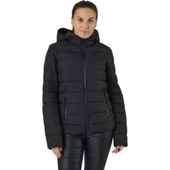 Hooded Polyfilled Jacket Black Beauty