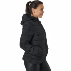 Hooded Polyfilled Jacket Black Beauty