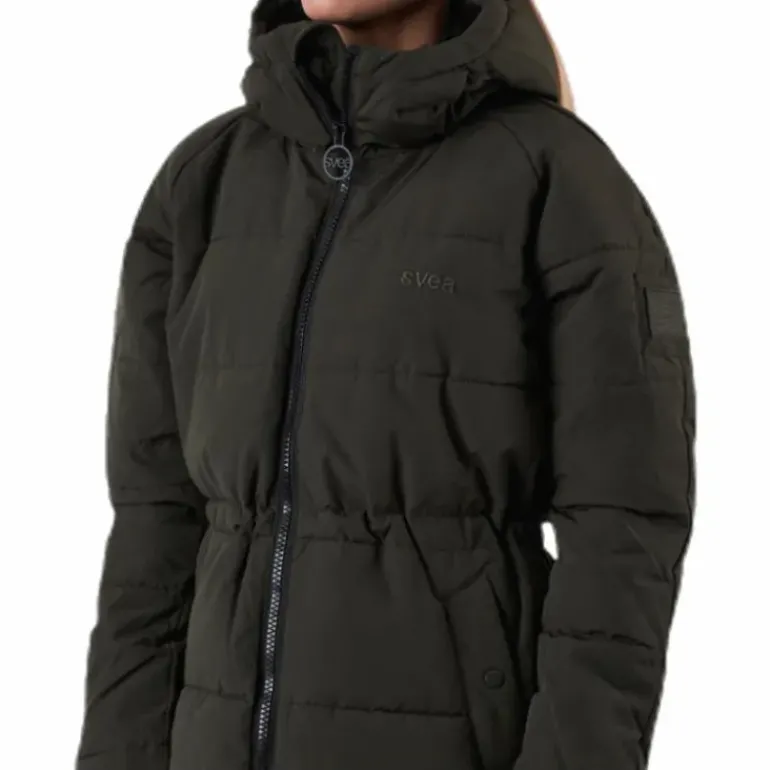 Hourglass Puffer Jacket Green