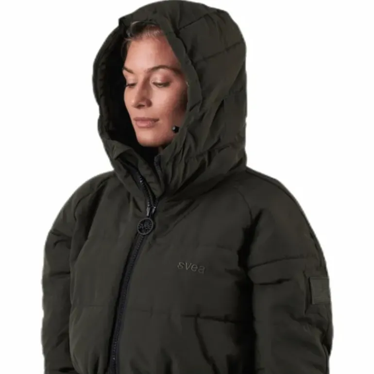 Hourglass Puffer Jacket Green