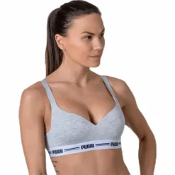Iconic Padded Top Grey