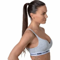 Iconic Padded Top Grey