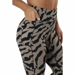 Iconic Printed 7/8 Tights Escape Grey