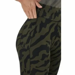 Iconic Printed 7/8 Tights Escape Green