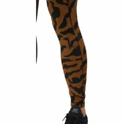 Iconic Printed 7/8 Tights Escape Brown