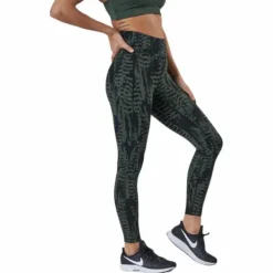 Iconic Printed 7/8 Tights Green