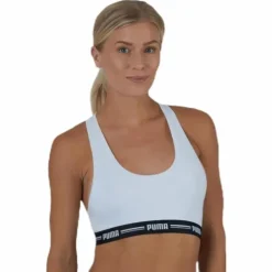 Iconic Racer Back Top White