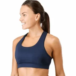 Iconic Wool Sports Bra Blue