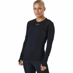 Ignition Base Layer L/s Black/silver Reflective