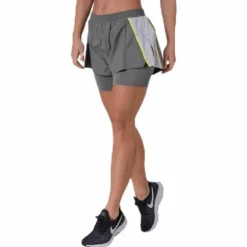 2-IN-1 Woven Shorts Grey