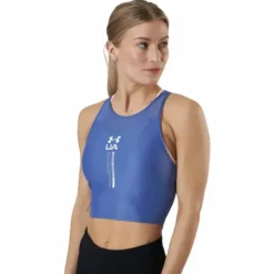 Iso Chill Crop Tank Blue