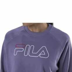 Jamina Cropped Crew Sweat Purple