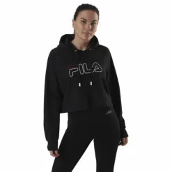 Jana Cropped Hoody Black