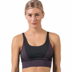 Jaquard Seamless Top Pink/Green