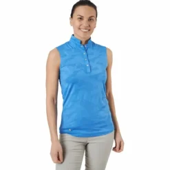 Jess Ss Polo Shirt Pacific