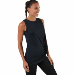 Jolie Knot Singlet Black