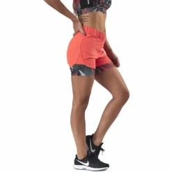 Judie Aop Loose Training Shorts Red