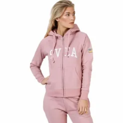Judit Zip Hood Pink