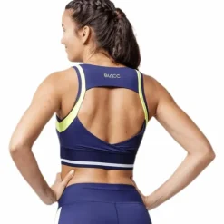 Jump Sports Bra Blue/White/Yellow