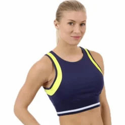 Jump Sports Bra Blue/White/Yellow