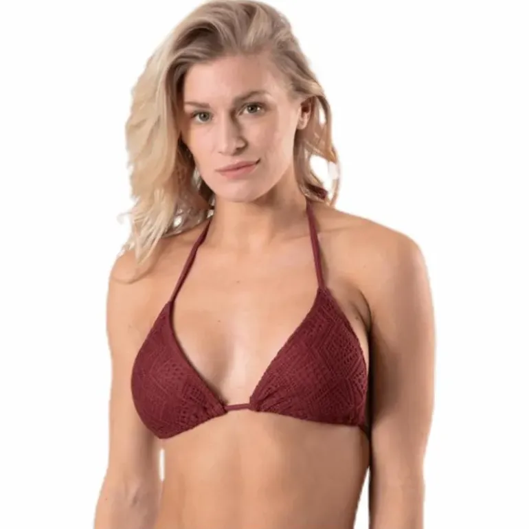 Kalani Crochet Triangle Red
