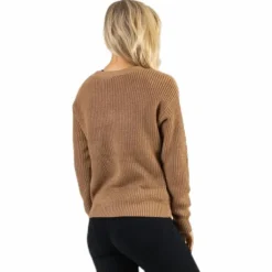 Karie Ls Knit Cardigan Beige