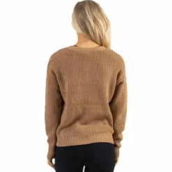 Karie Ls Knit Cardigan Beige
