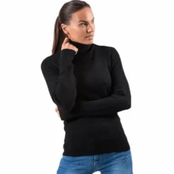 Karol L/S Rollneck Pullover Knt Black