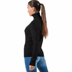 Karol L/S Rollneck Pullover Knt Black